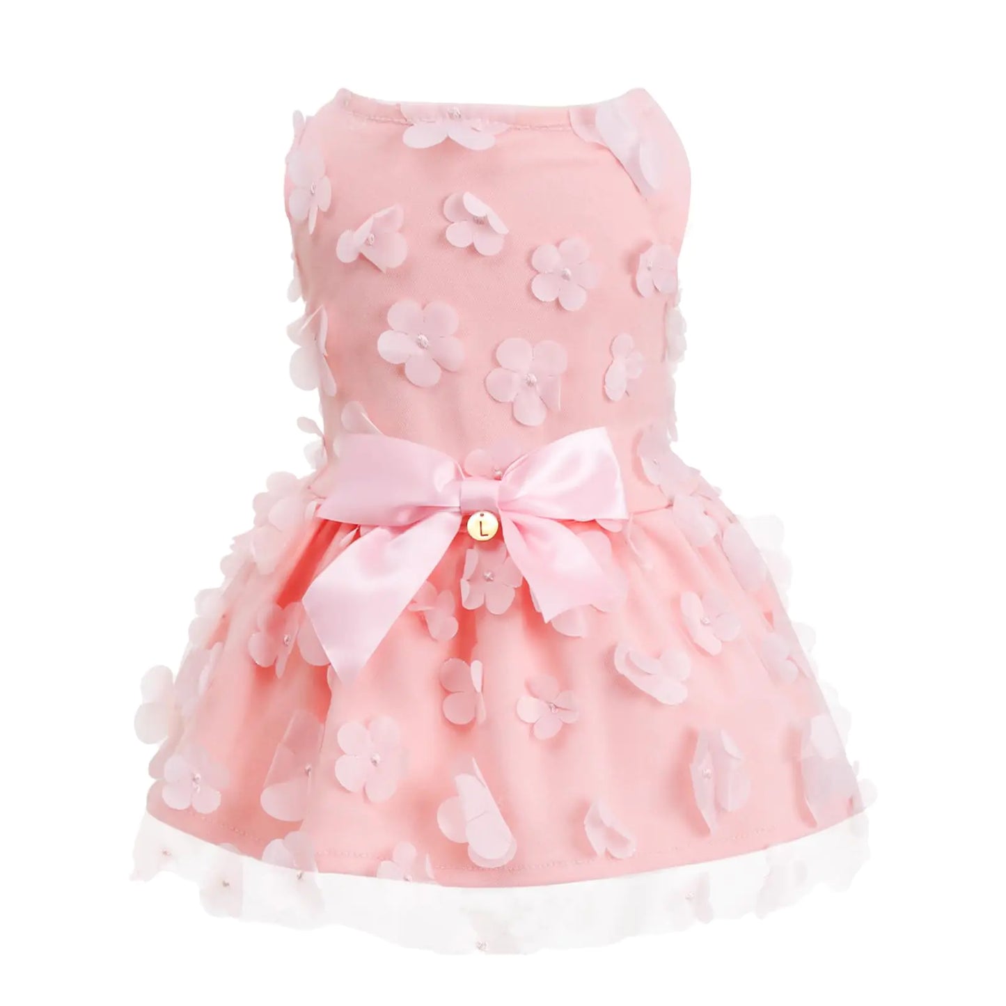 Laifug Puppy Princess Dress - Cute Pink Party Attire (XS)