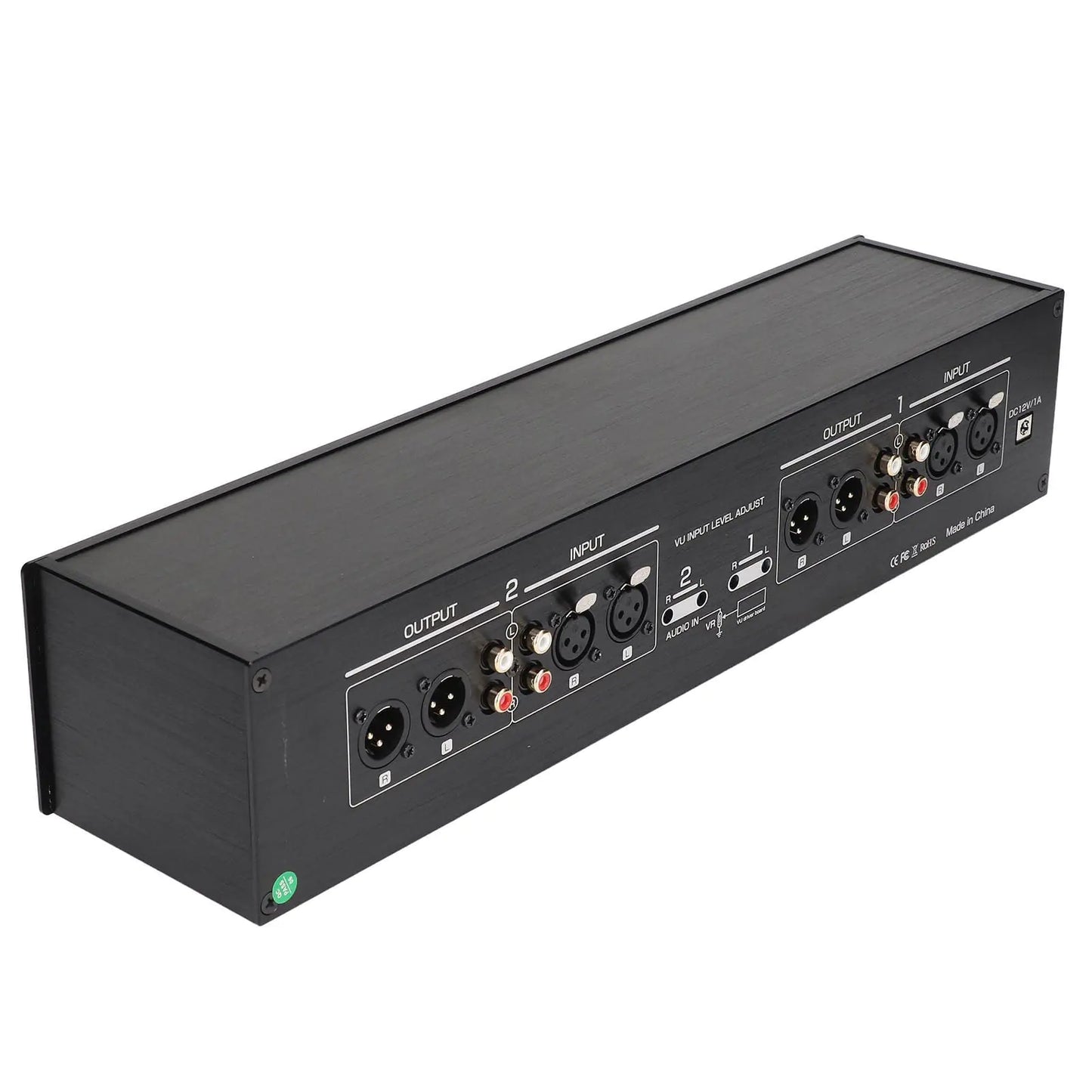 Quad VU Audio Level Meter with US Plug