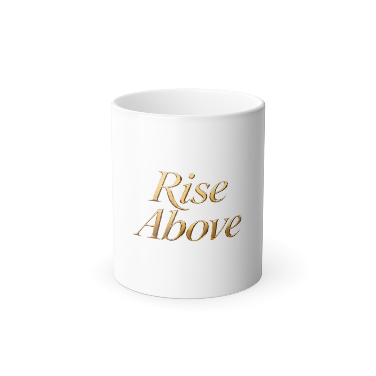 Inspirational Color Morphing Mug - "Rise Above"