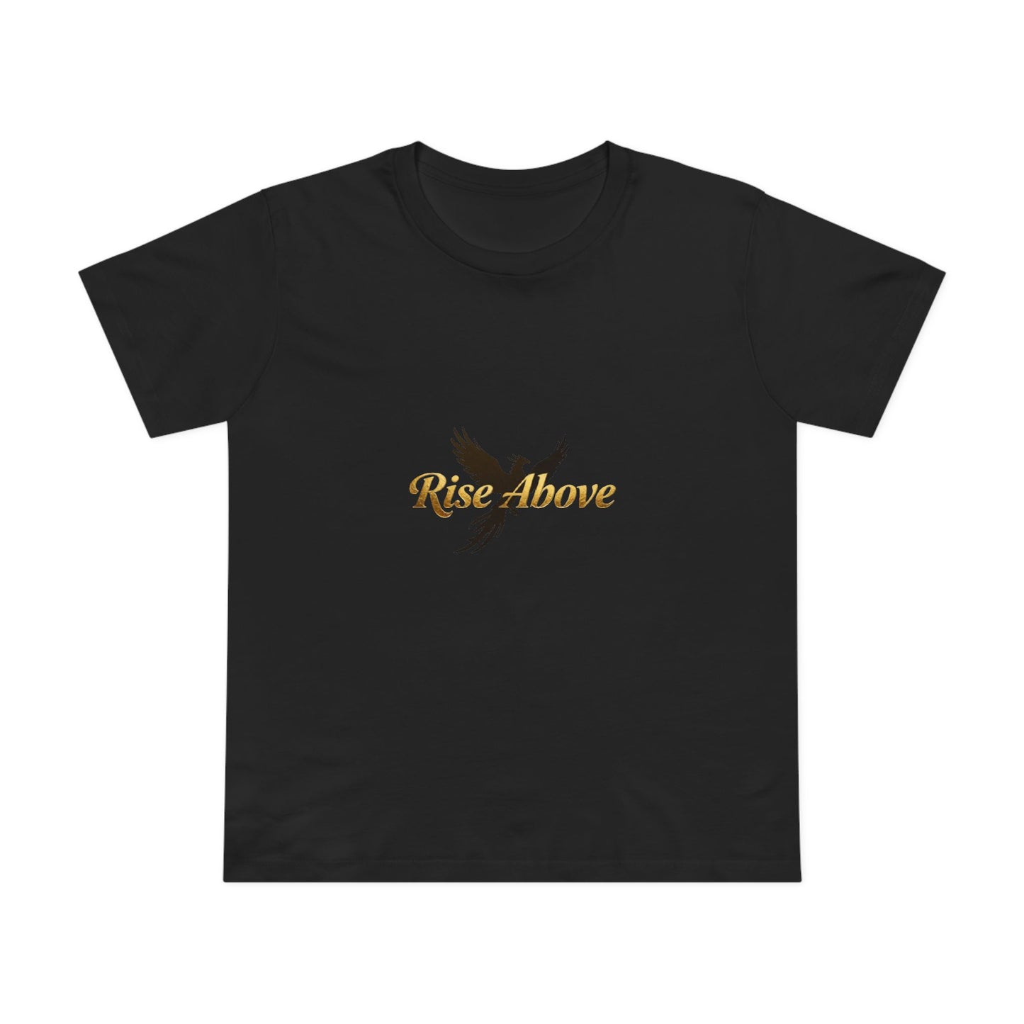 Rise Above Women's Maple Tee - Inspirational Graphic T-Shirt for Empowerment