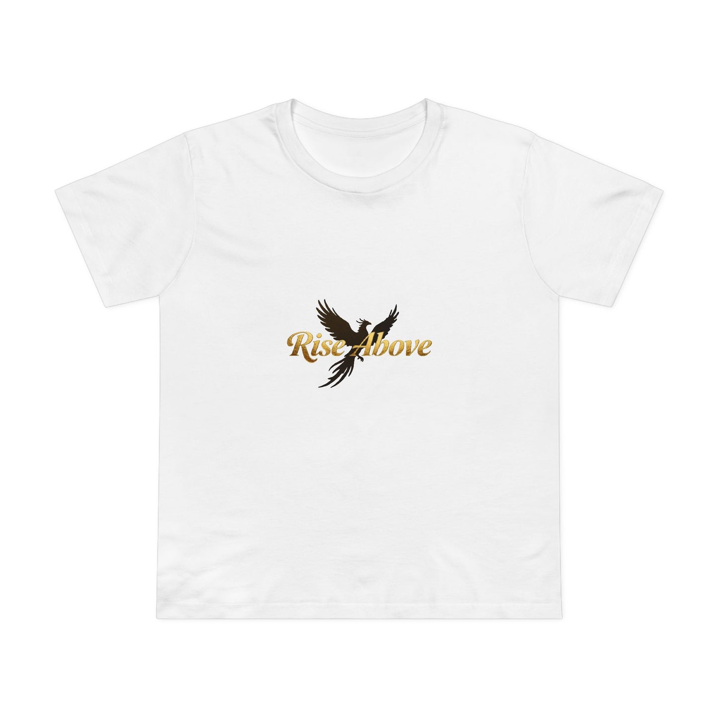 Rise Above Women's Maple Tee - Inspirational Graphic T-Shirt for Empowerment