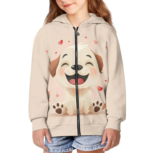 Puppy Love Toddler Zip Hoodie for Girls