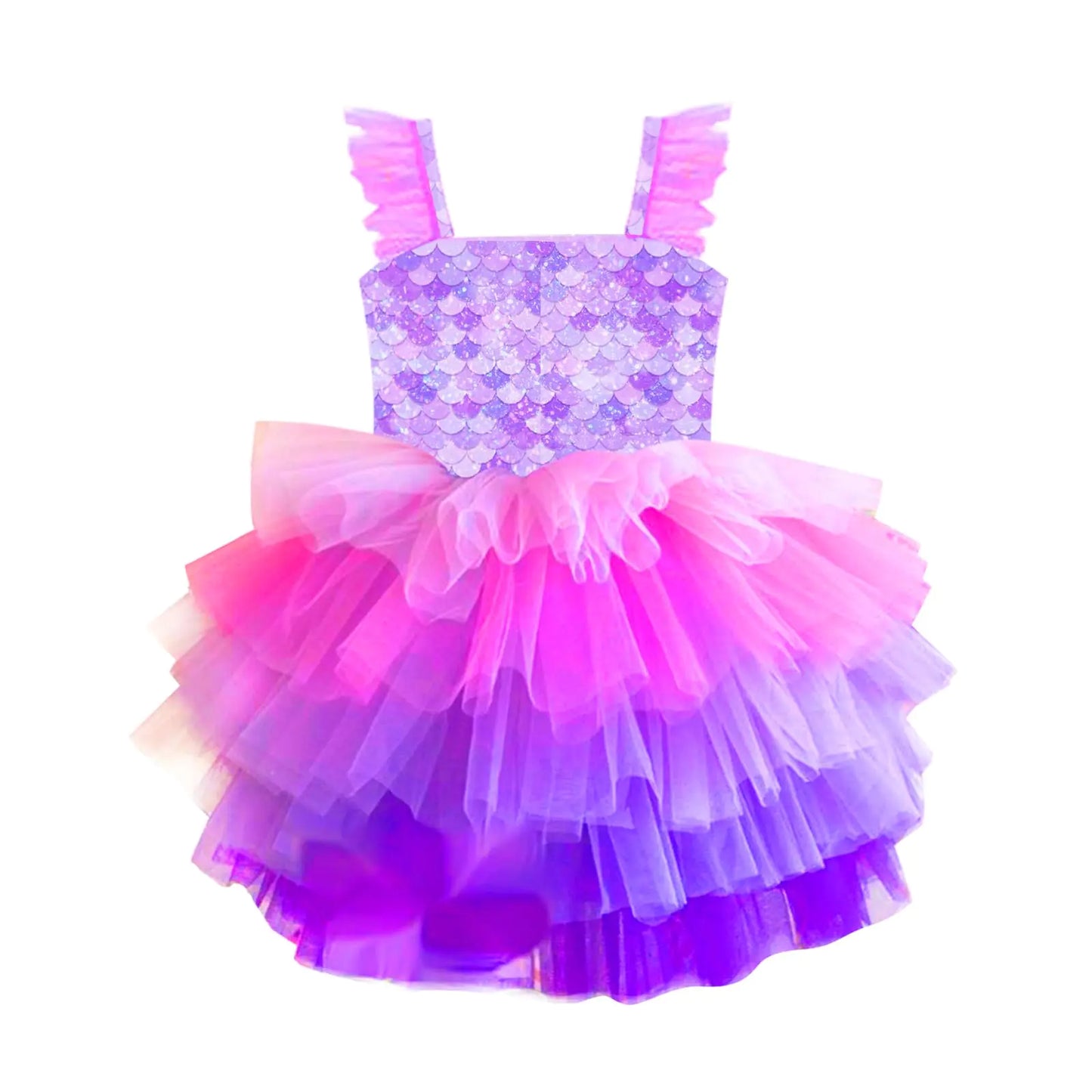 VIKITA Short Sleeve Tutu Dress for Big Girls 12T