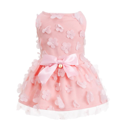 Laifug Puppy Princess Dress - Cute Pink Party Attire (XS)